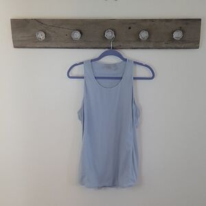Zella Light Blue Sleeveless Women's Workout Top SZ LG